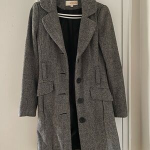 Costa Blanca Grey Wool Blend Coat